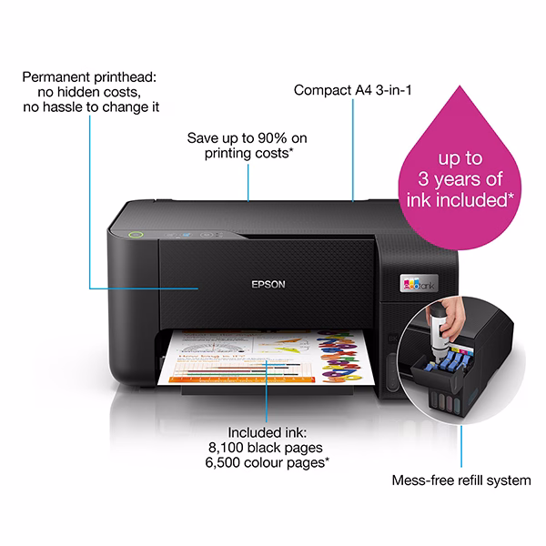 Epson EcoTank L3210 3 in 1 Printer